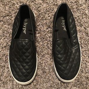 Black slip ons